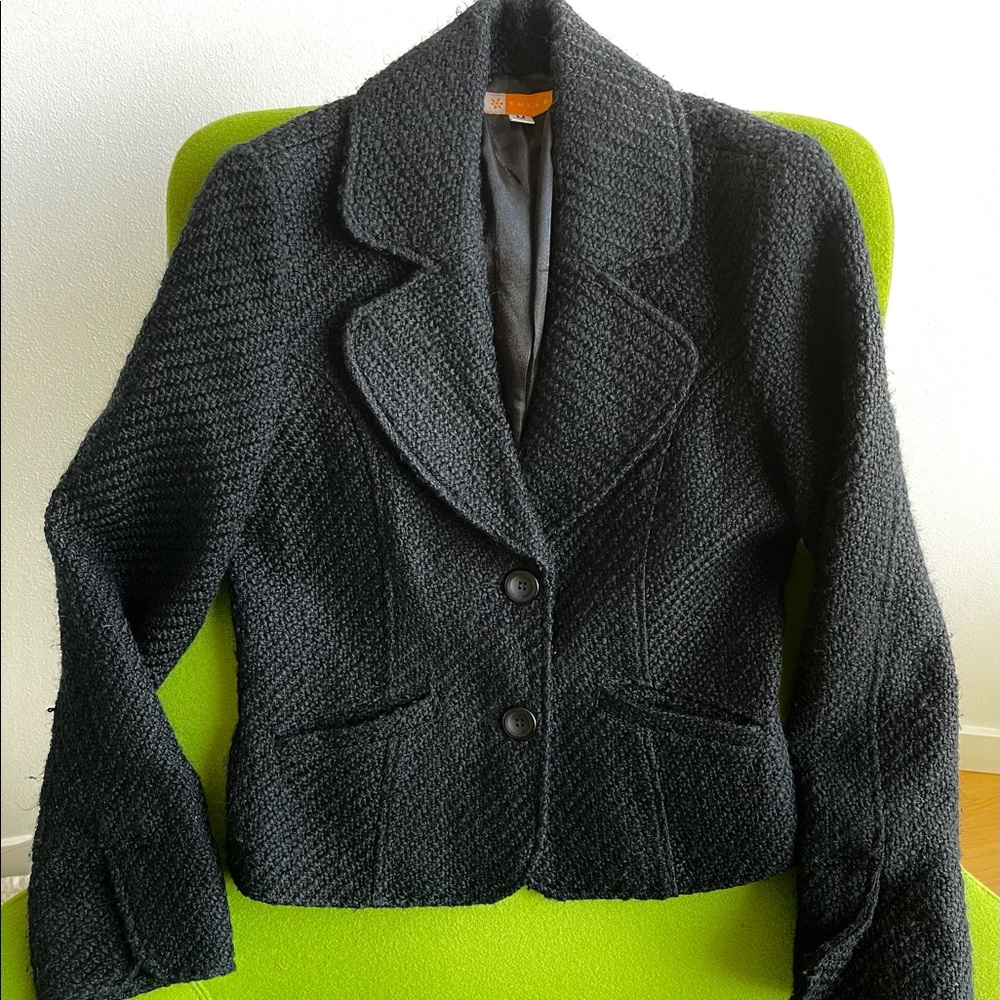 Women’s Tulle Black Blazer Size M